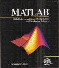 Matlab : High preformance numeric computation and visualization software